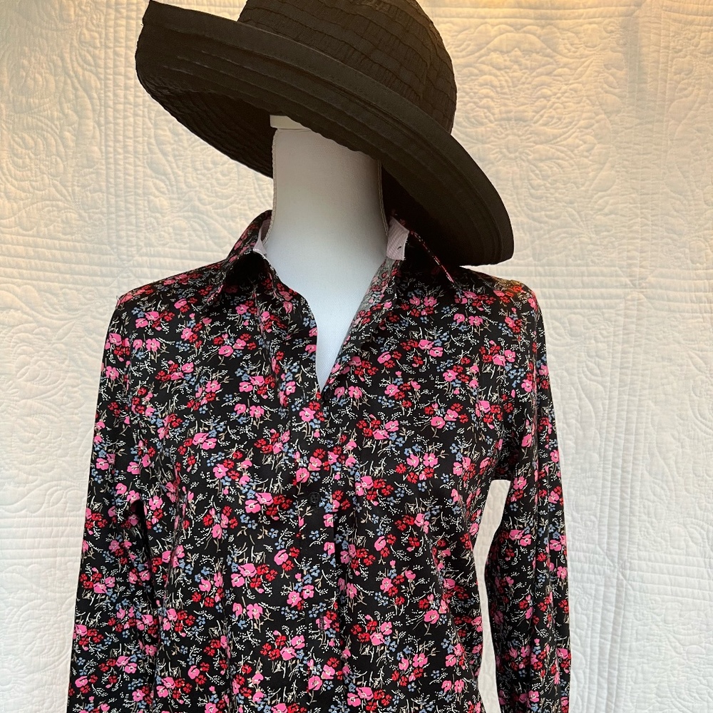 Chaps Cotton Button Down Blouse - image 1